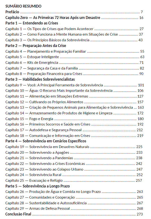 Sumário Resumido do Livro